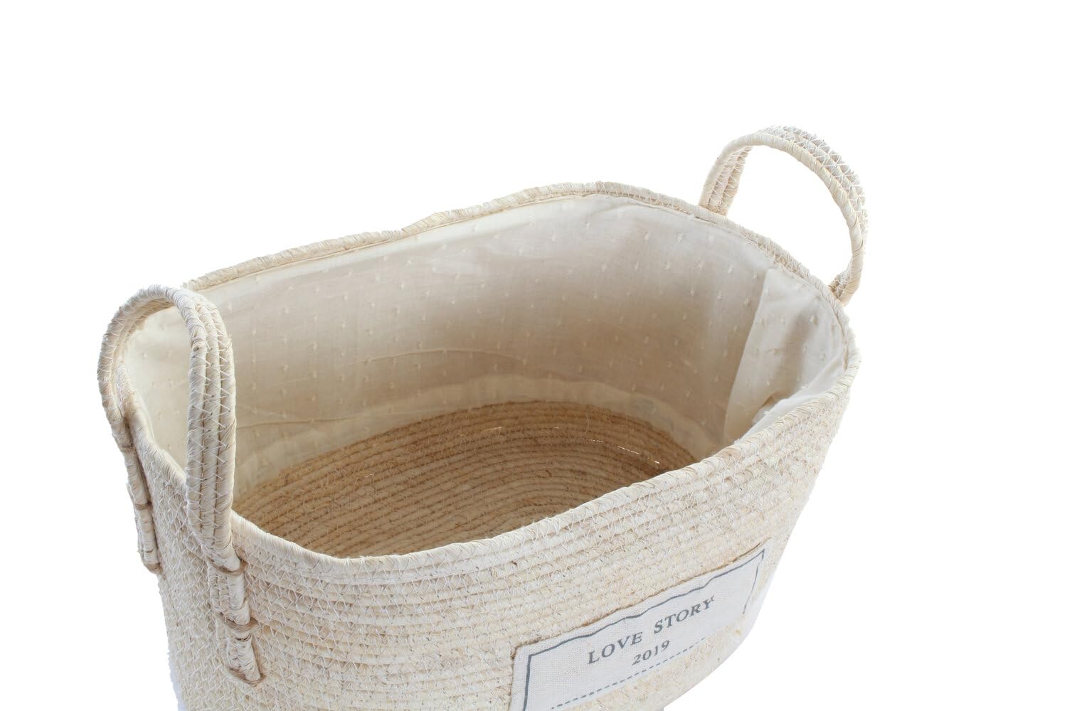 Cesta Set 3 Fibra Algodon 34x23x20 Natural 23x34x20 cm