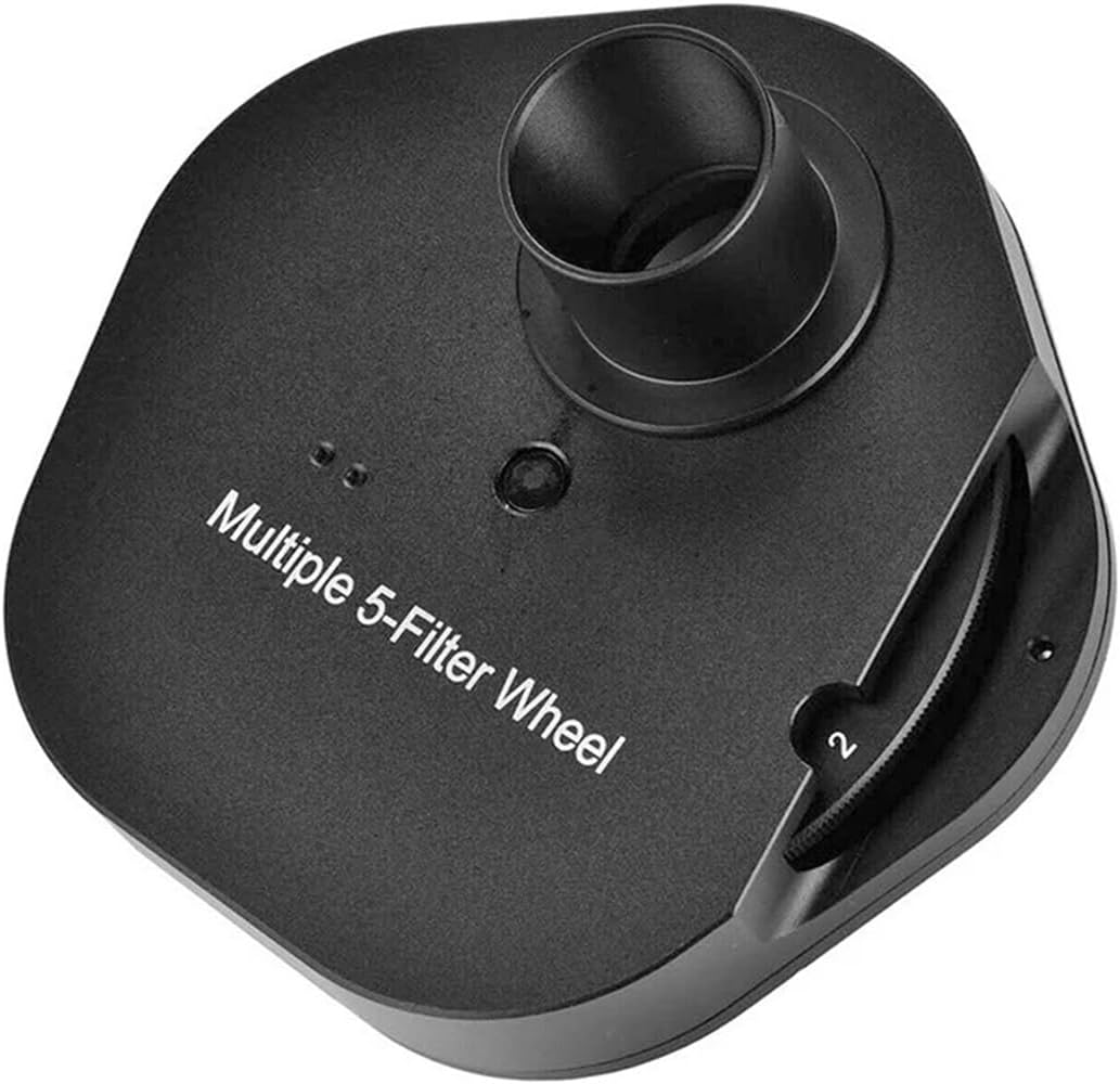Astrophotography Accessories 1.25 Inch/2 Inch Multiple Eyepiece Wheel Metal for Astronomical Telescope(1.25 Inch 5-Position)