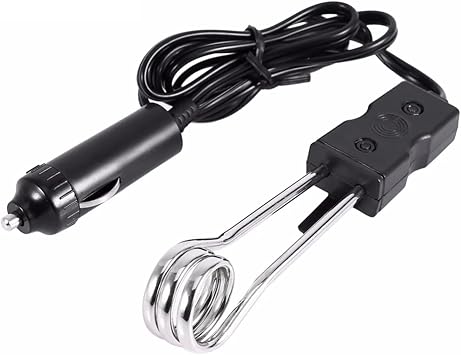 Immersion Water Heater 12V Portable Car Water Heater for Travel Camping - Boiler for Hot Water Coffee Immersion Travel