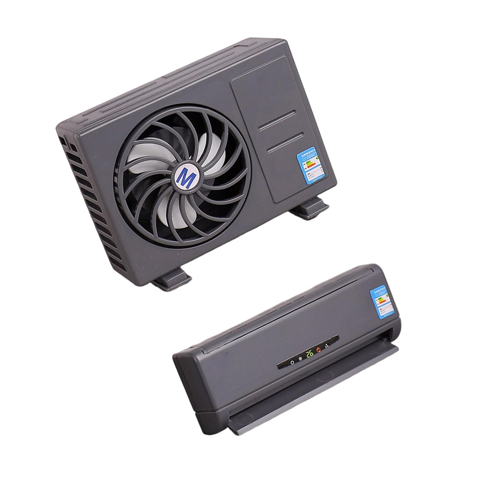 HGENAHGTF Solar Powered Miniature Air Conditioners Model Realistic ABS Dollhouses Accessory for Educational Play and Home Decoration Solar Powered Toy Air Conditioners