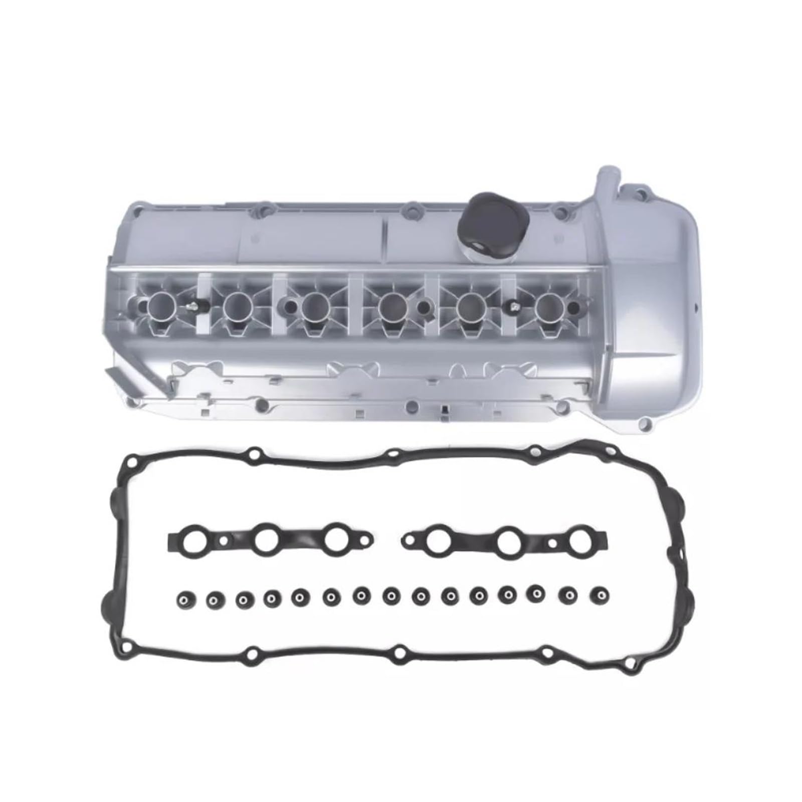 Guarnizione Coperchio Punterie Coperchio Valvola Motore In Alluminio Con Guarnizione Per 2.5 3.0 L Per BMW 325i 530i X3 X5 Z4 2.5L 3.0L M54 M54B25 M54B30 L6 GAS 11127512839
