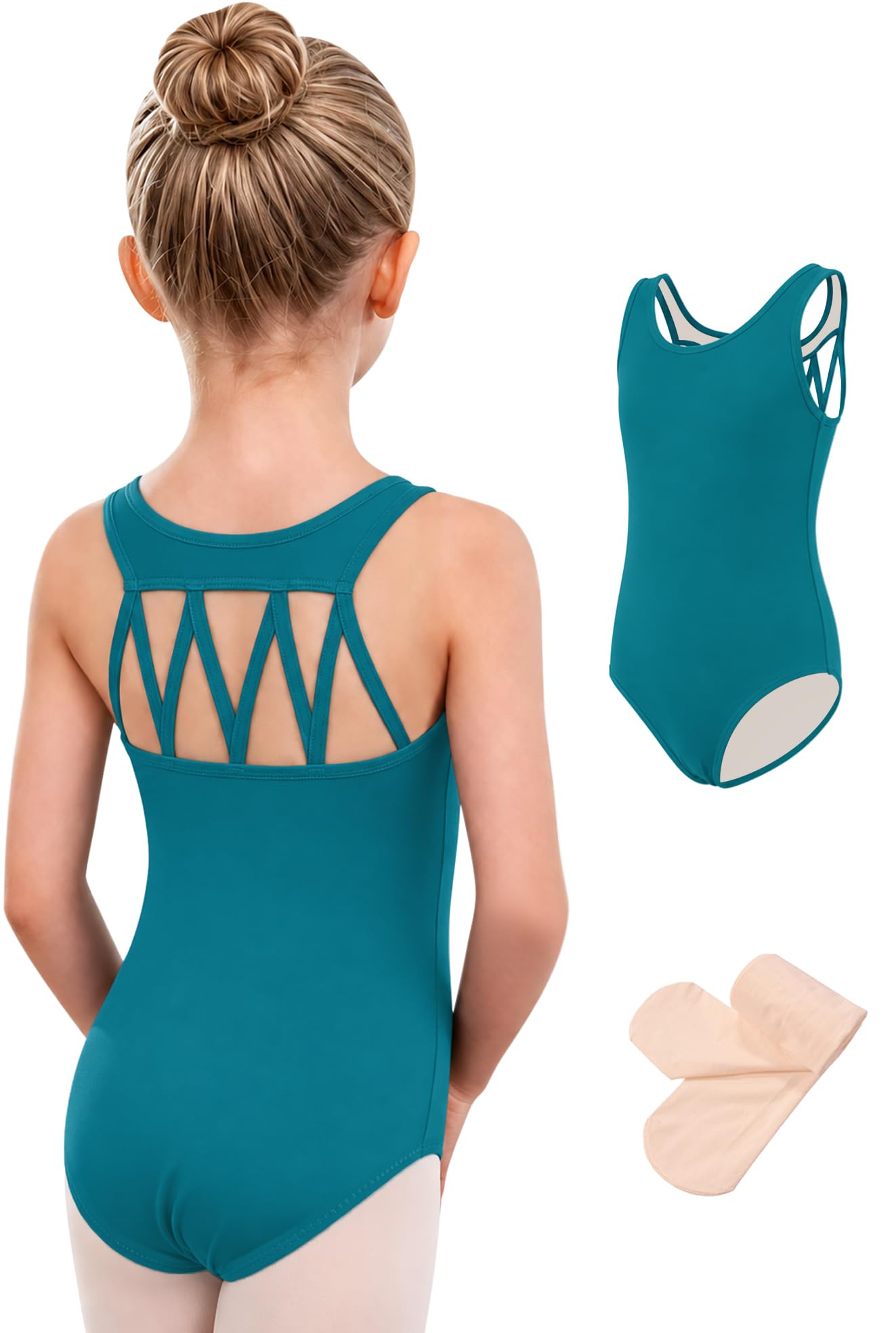 DANSHOW Tank Dance Leotard for Girls Toddler Ballet Leotard