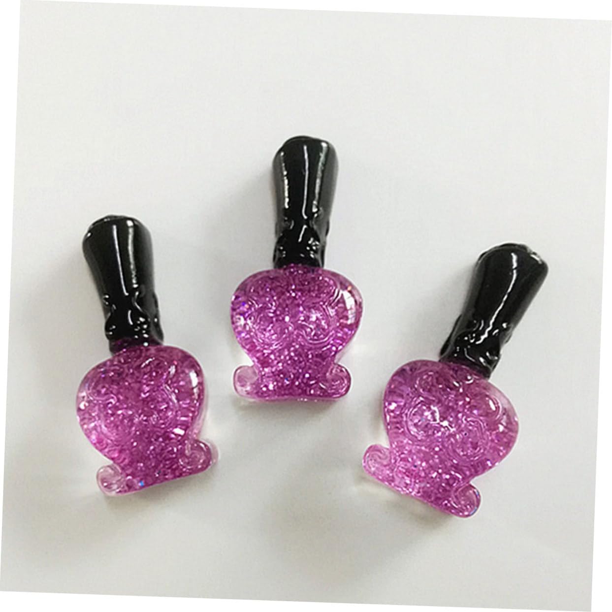 NUOBESTY Cartoon Nail Polish Phone Shell Decor Creative DIY Resin Accessories Mixed Color Imitation Nail Polish