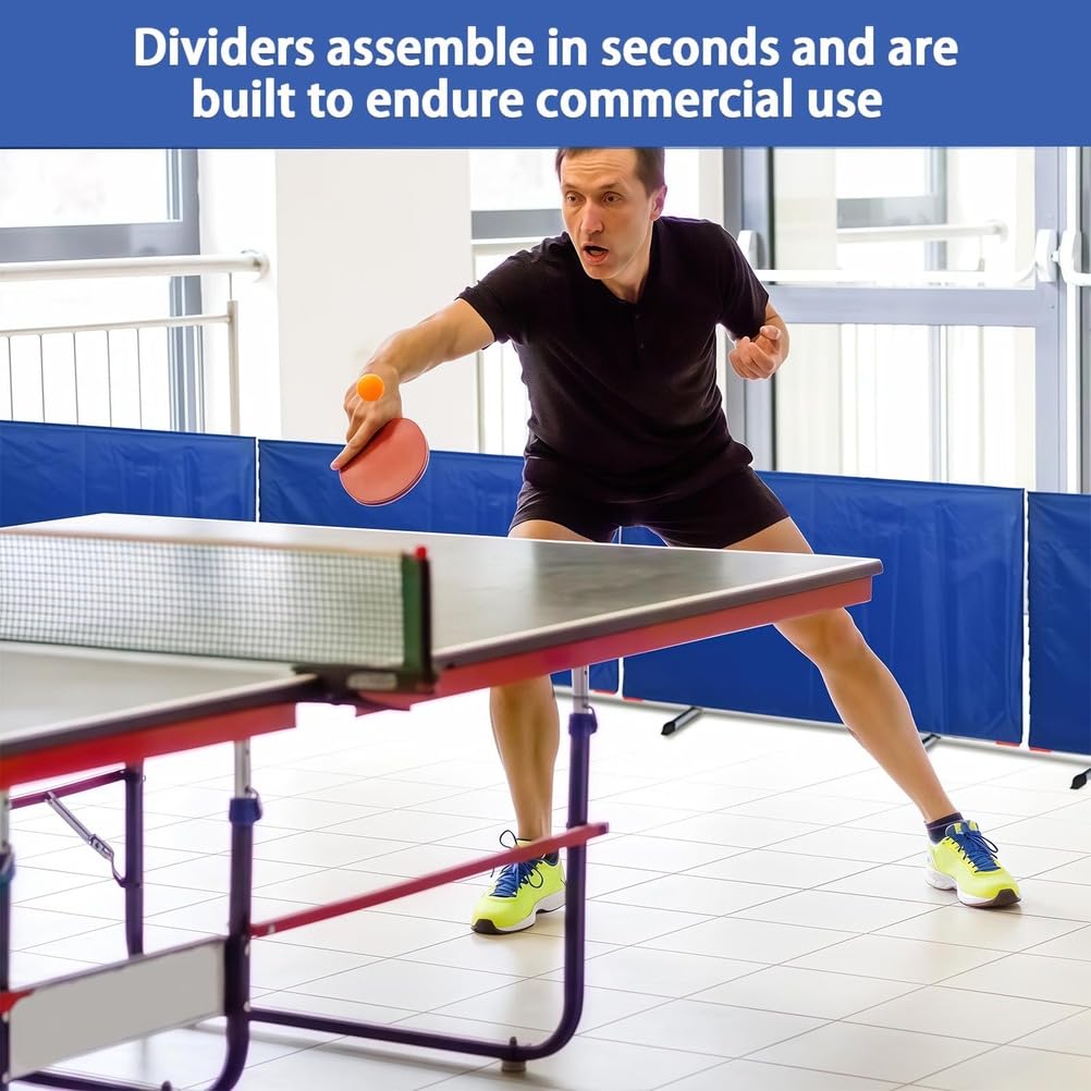 Blocco da ping pong, recinzione pieghevole portatile con tessuto Oxford 420D, divisori leggeri per allenamento e competizione