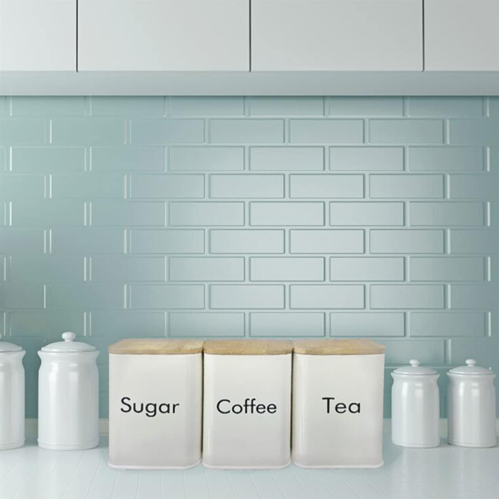 QINGGANGLING999 Kaffeedosen 3 stücke Kaffeezucker Aufbewahrungsbox Food Storage Container Gläser Sparen Sie Platz for Küchenbüro Kaffeedose Luftdicht