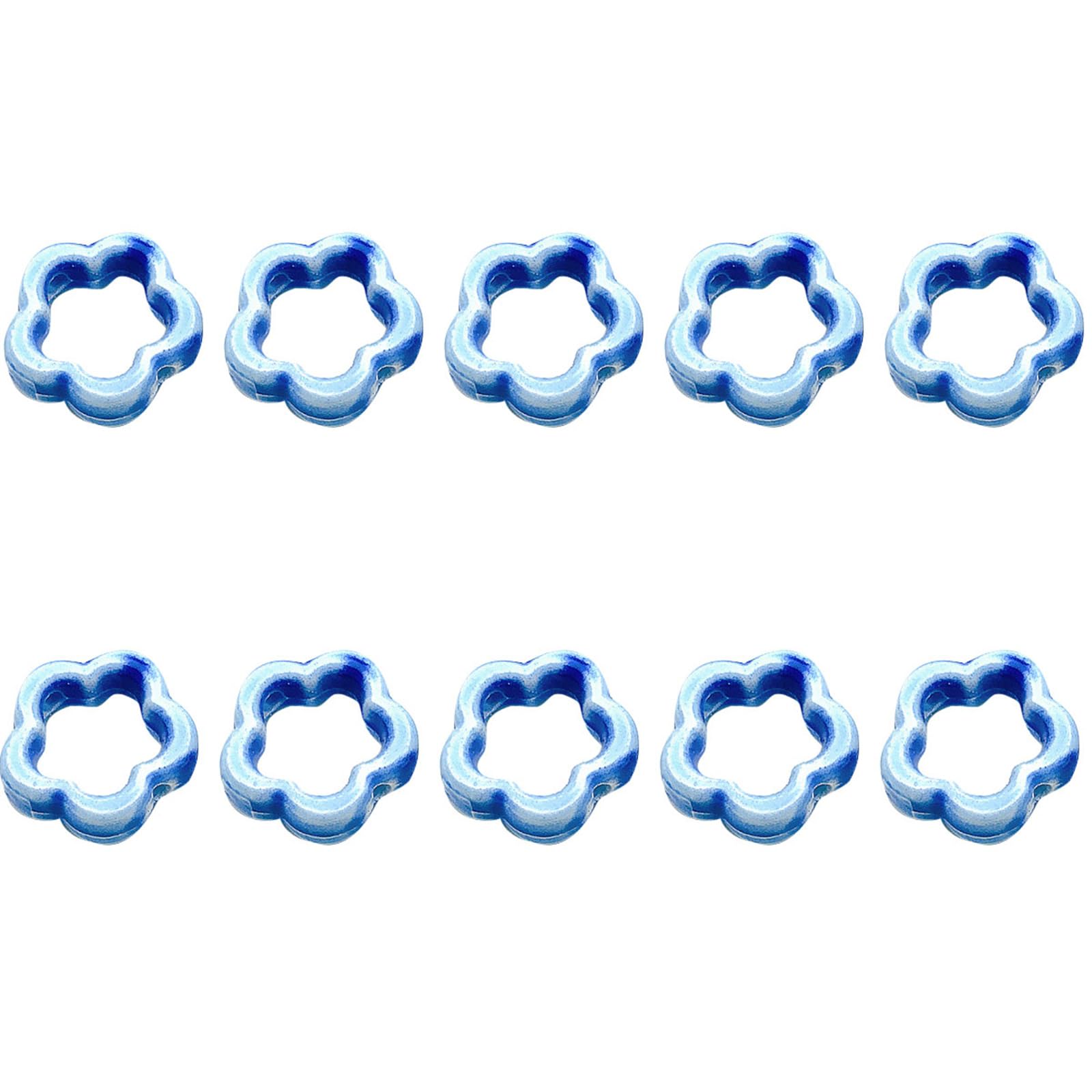 Tsophreniq Ceramic Craft Beads in Blue Color for Kids Jewelry Making and Art Projects Blue Ceramic Beads