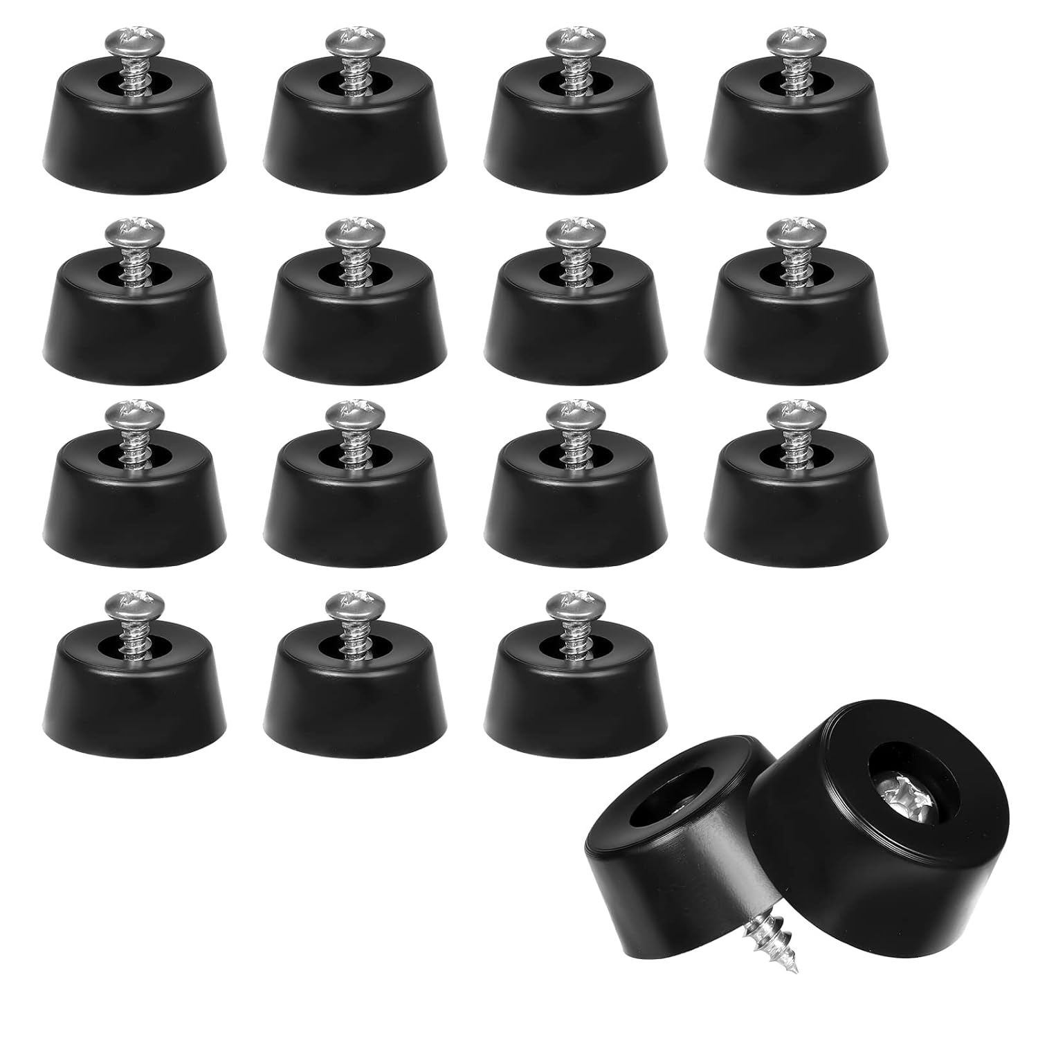 AIEX 24pcs Rubber Feet for Cutting Board, Soft Round Rubber Bumper Feet