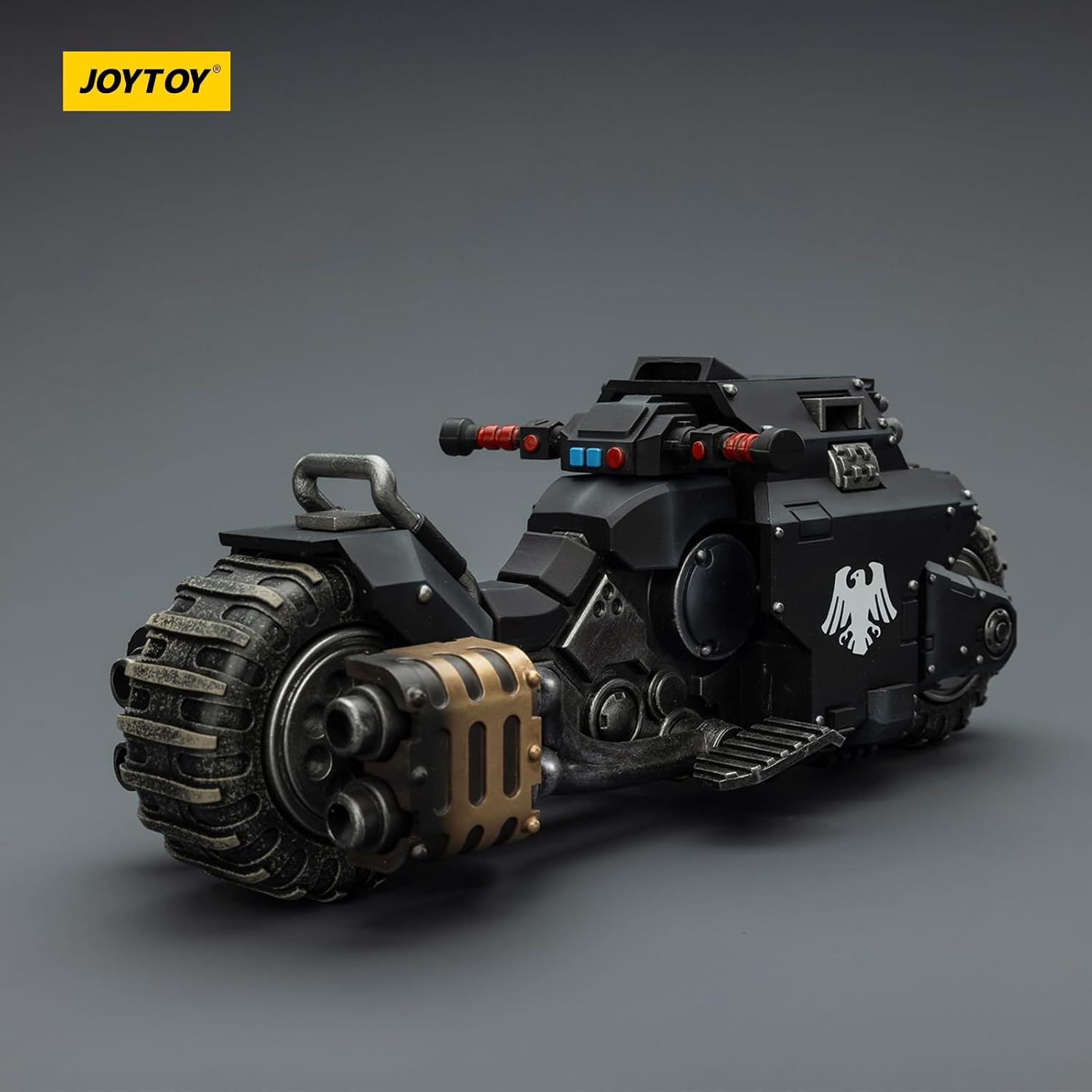 JOYTOY Warhammer 40k Imperial Fists Raider-Pattern Combat Bike 1/18 Collect and Display Model