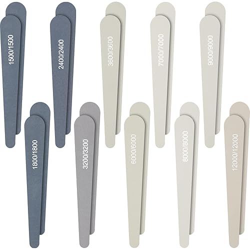 Miniatura 29 de Honoson 20 unidades de palos de lijado para modelos de plástico, palos de pulido surtidos de metal y madera, accesorios para modelos, manualidades