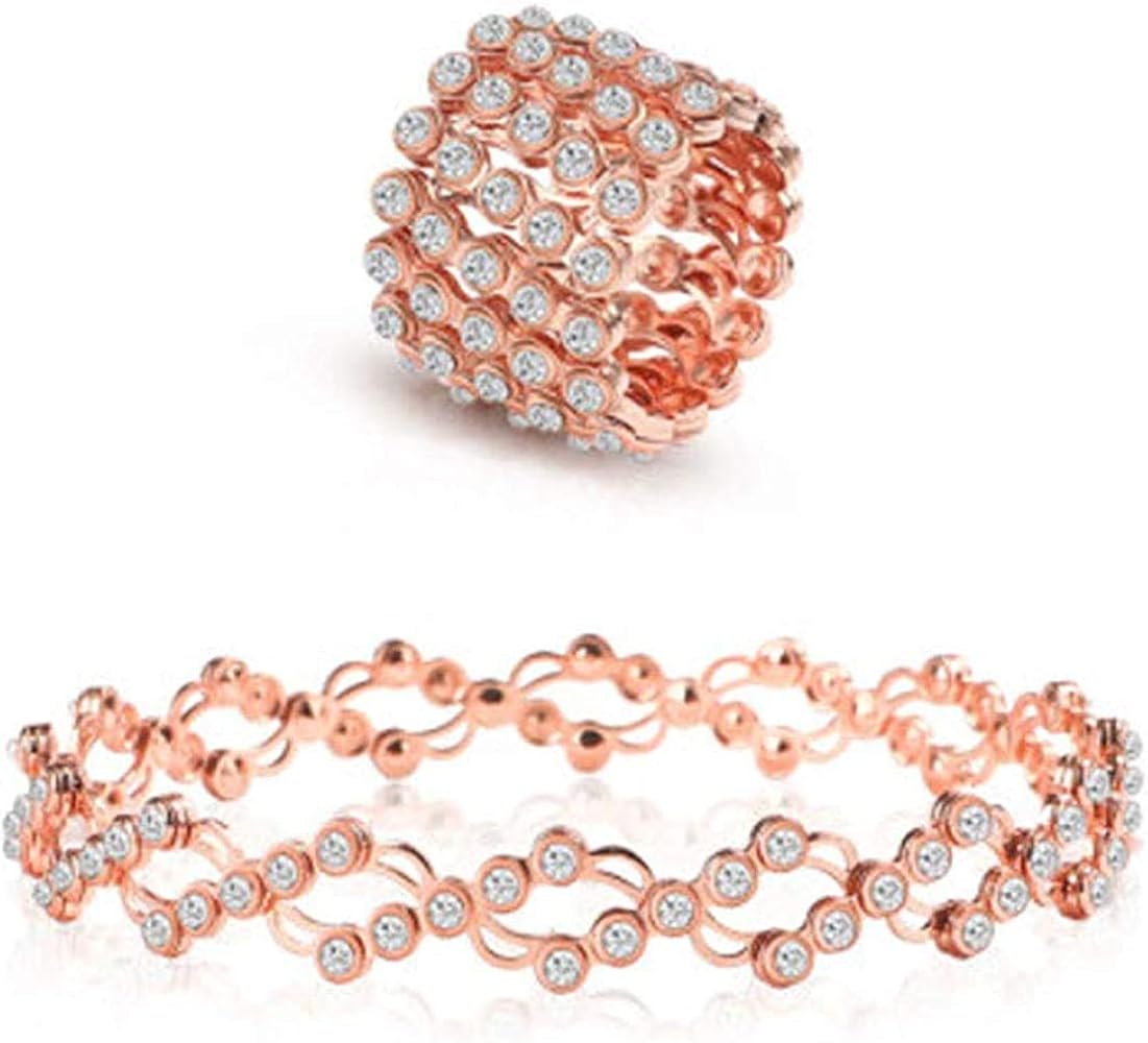 Amazon | 伸縮ブレスレット 伸縮リング シルバー プラチナ ステンレス