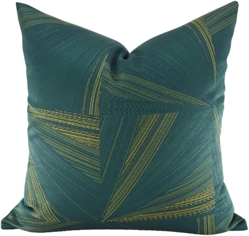 HBJWOV Geometric Abstract Green Sofa Pillow Cover Living Room Backrest Bag