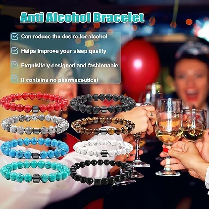 Glame Anti Alcohol Bracelet, Adjustable Anti-Alcohol Bracelet to Reduce the Urge to Drink Cravings, Effective in Reducing Alcohol Consumption2