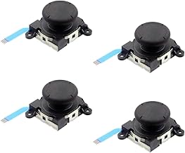 ニンテンドースイッチ NS ジョイコン 修理用 修理用交換パーツ アナログジョイスティック4個セット スイッチ コントローラー 修理ツール 左右対応 カスタマイズパーツ (黒色)