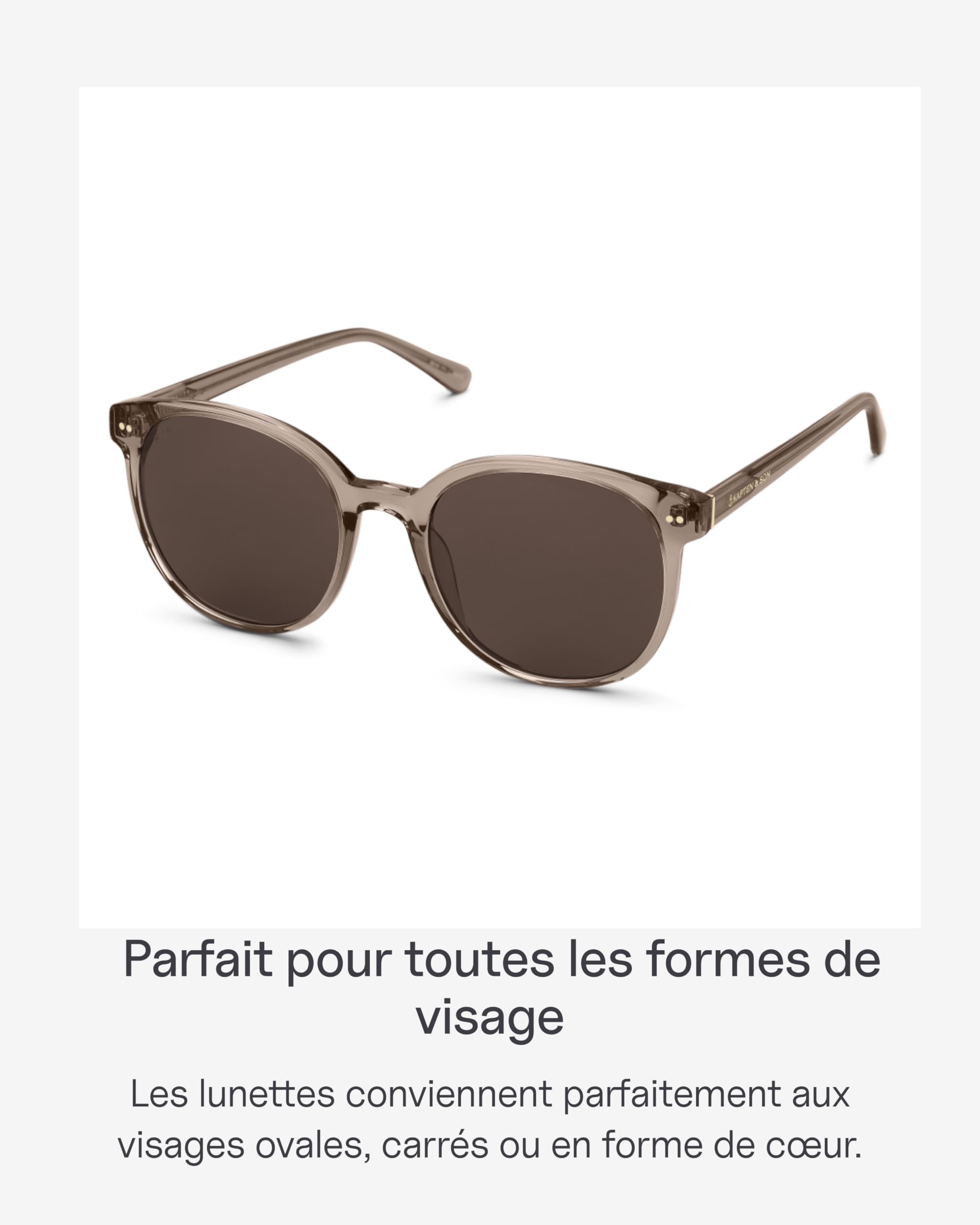 Kapten & Son Lunettes de soleil Nairobi Small & Large | Lunettes de soleil femme et homme avec protection solaire et protection UV | Verres ronds élégants | Sunglasses unisexes