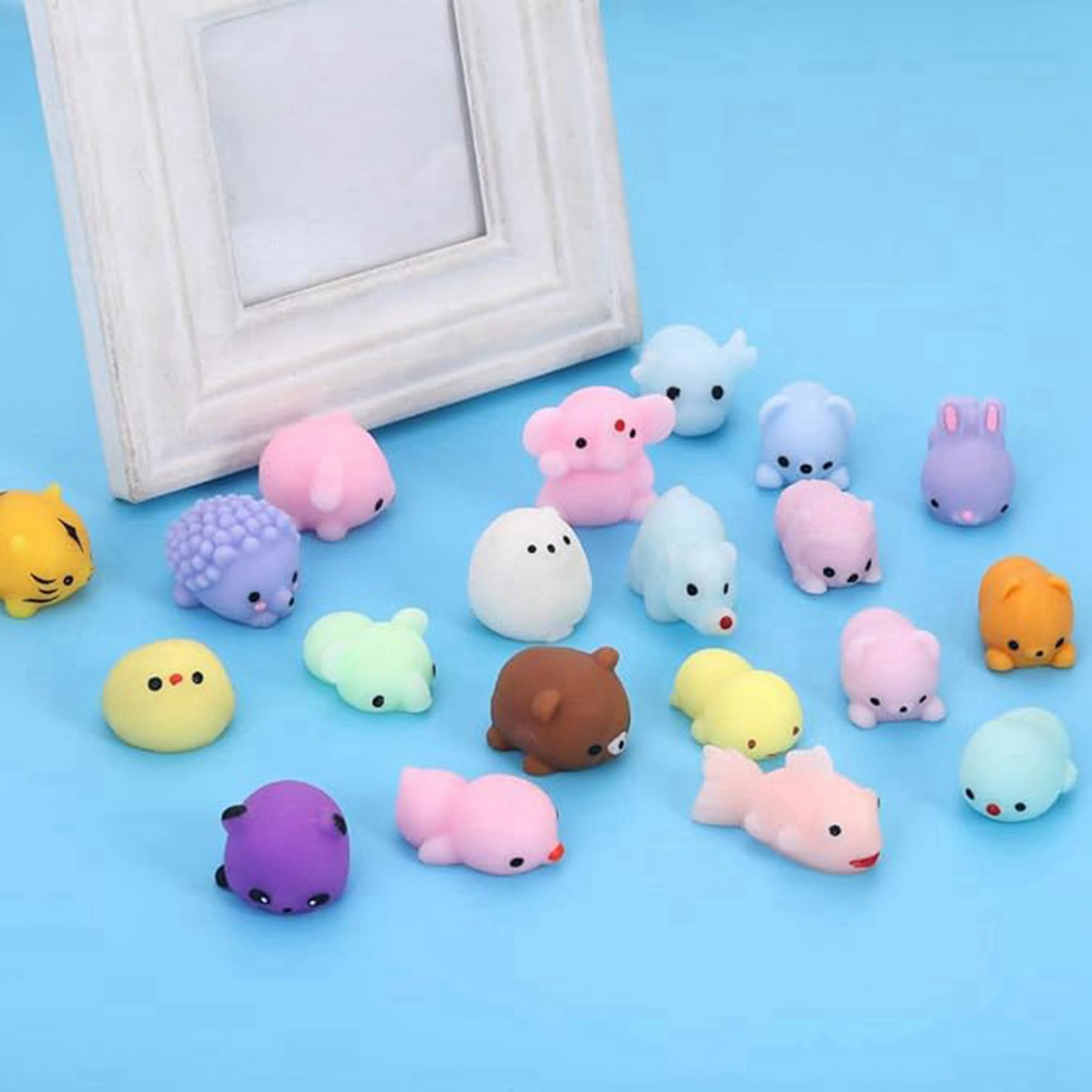 24 Œufs De Pâques Pré-Remplis Avec Mochi Squishy – Perles D'Eau Incluses – Jouet Anti-Stress à Presser – Cadeau Anniversaire Enfant Fille
