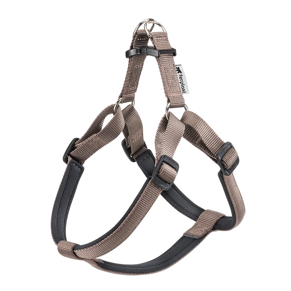 Ferplast Daytona P Dog Harness, L, 65-70 cm/ 66-73 cm, Brown