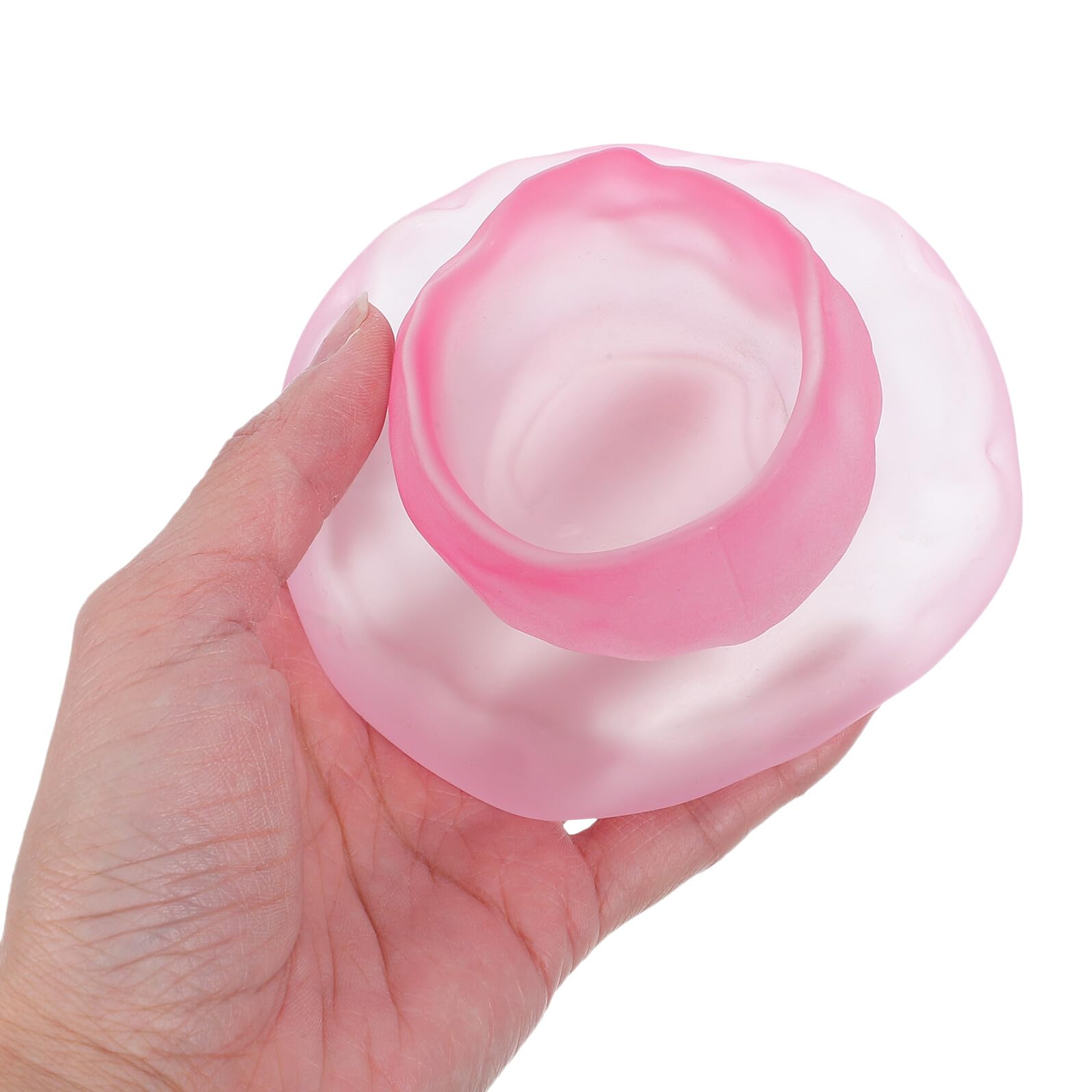 LABRIMP 2 Juegos Taza de Té de Vidrio Resistente al Calor con Platillo Juego de Japonés Rosa y Copa Artesanal para Infusiones Kung Fu para Café y Té Diario