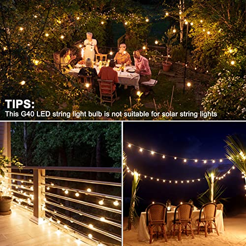 LangPlus+ 25 Pack G40 LED Light Bulbs Replacement - Image 3