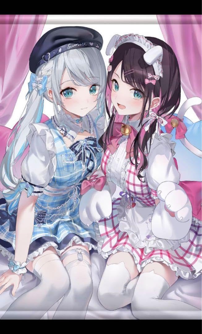 Amazon.co.jp: 花芽なずな 花芽すみれ B2タペストリー VGGC ぶいすぽっ  