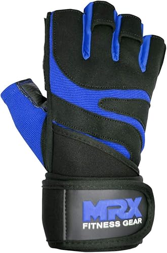 Miniatura 4 de MRX - Guantes de levantamiento de pesas para hombres, guantes de entrenamiento para hombre, guantes de levantamiento de muñeca, guantes de gimnasio