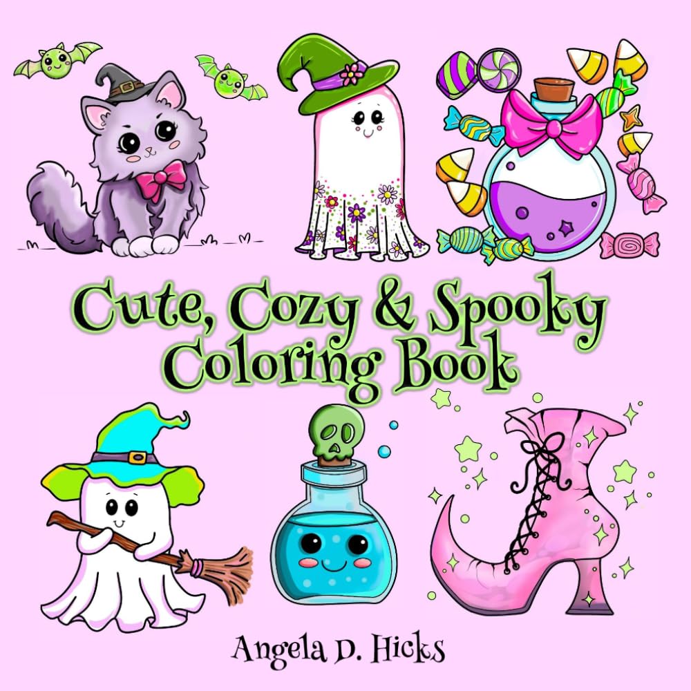 CUTE, COZY & SPOOKY: A COLORING BOOK