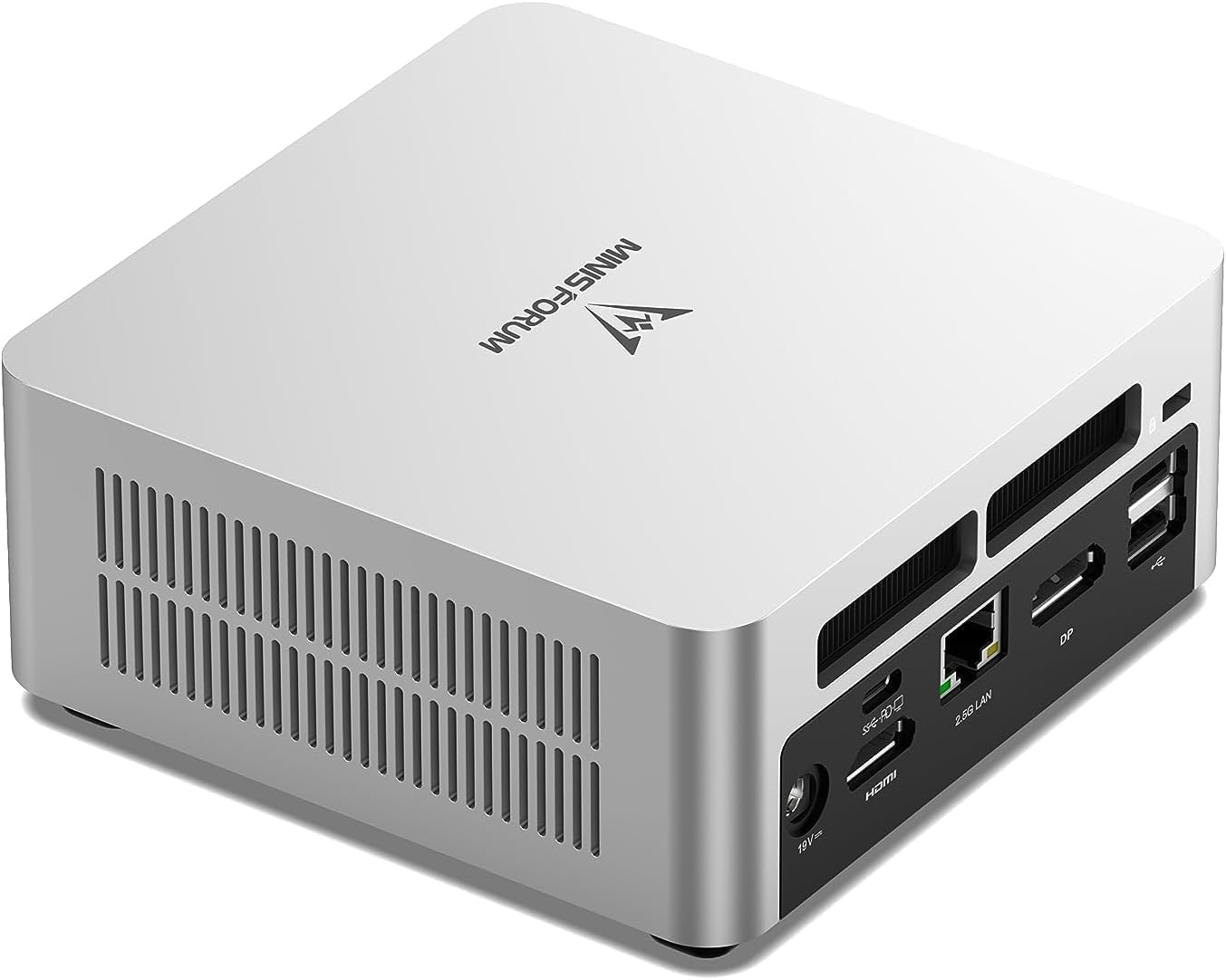 minis forum nab9 mini pc core i9-12900hk processor 14 cores with up to 5.0ghz 32gb ddr4 / 1tb pcie4.0 ssd with up to 2tb iris xe graphics hdmi  2 / usb-c  2 rj