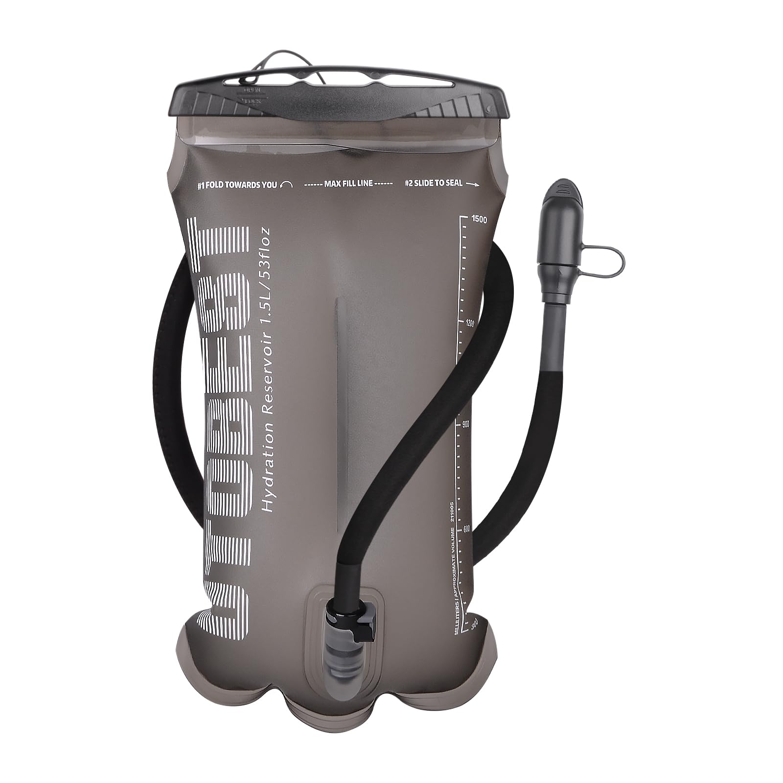 UTOBEST Vejiga de hidratación, Bolsa de Agua de 1,5 l, 2 L, 3 l, Bolsa de Agua Corporal de TPU, sin BPA, depósito de Agua a Prueba de Fugas para mochileros, Correr, Ciclismo