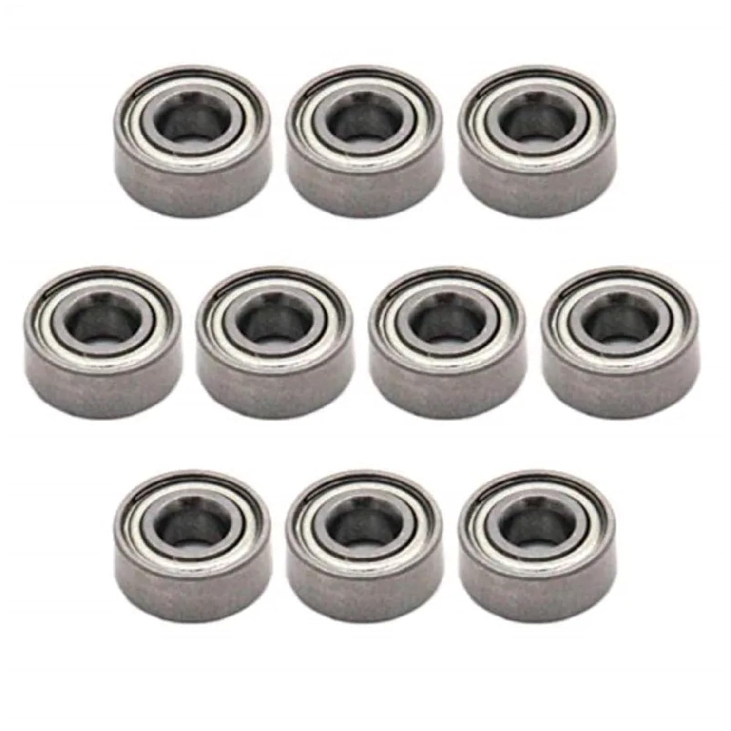 10Pcs ABEC-5 MR104-2RS MR104ZZ MR104 2RS MR104RS 4X10X4mm Blue Rubber Sealed Miniature Deep Groove Ball Bearings(MR104ZZ,ABEC 5)
