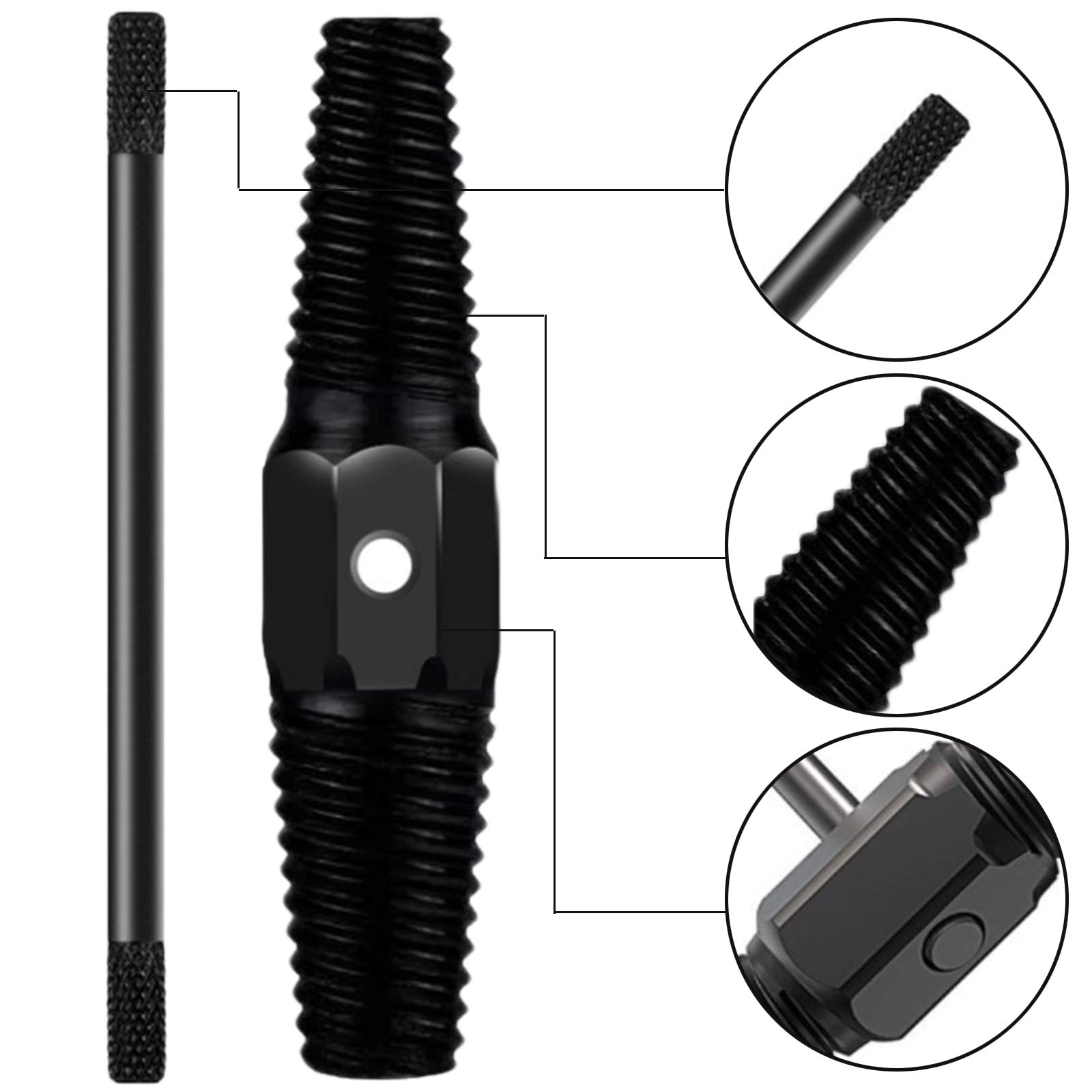 Schraubenentferner Set 4/6 - Rohr Abzieher Für Sanitär Reparaturen