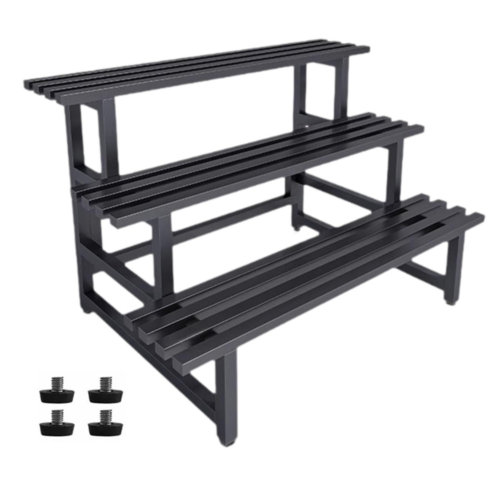 ALCXAZS Robust 3 Tier Planter Holder Flower Display Rack Multi Layer Storage Rack For Living Room Or Garden Ensuring Wear Resistance Decorative Planter