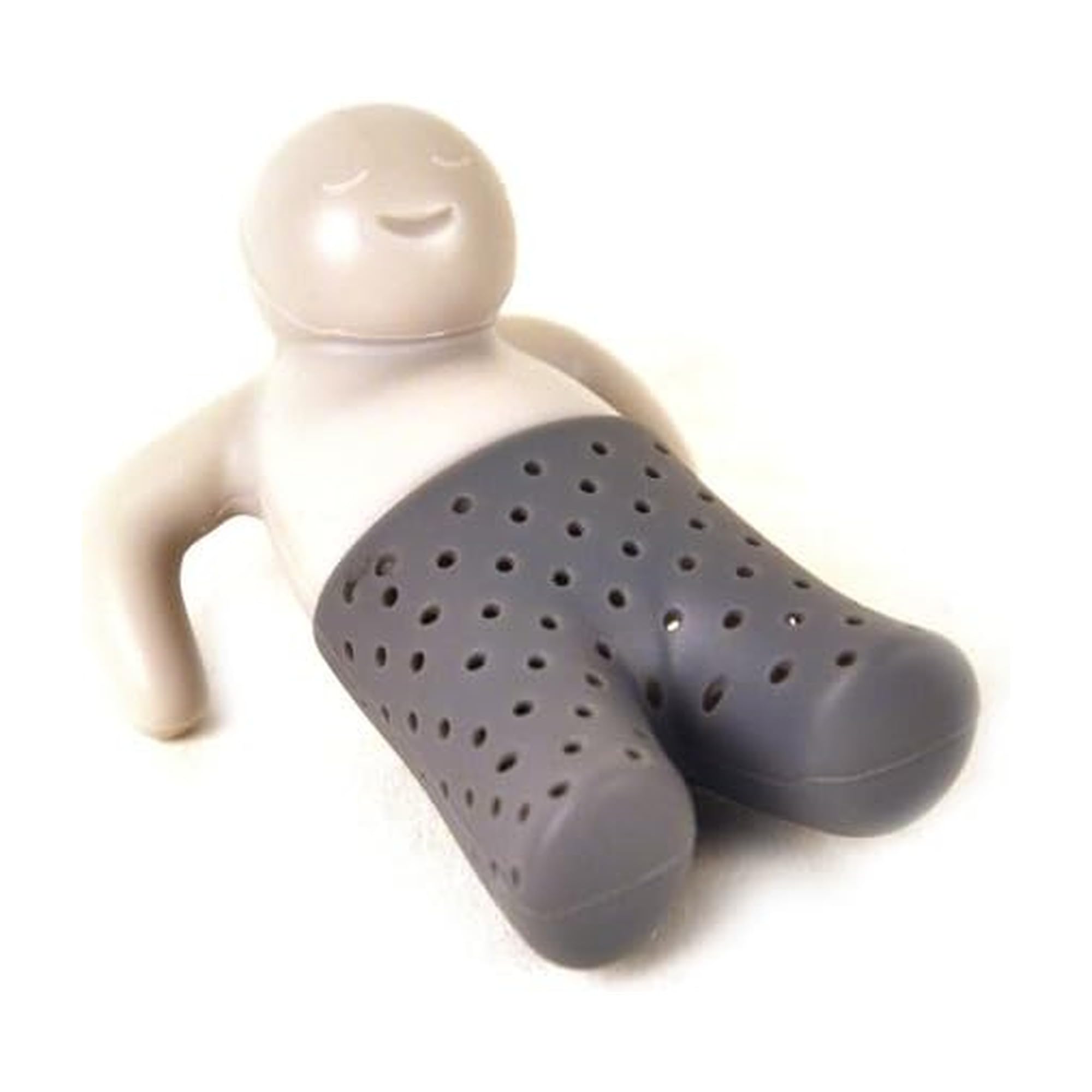 Genuine Fred, MR. TEA, Resuable Silicone Tea Infuser, Gray, Fun Gift for Tea Lovers, Clever Kitchen Gadget