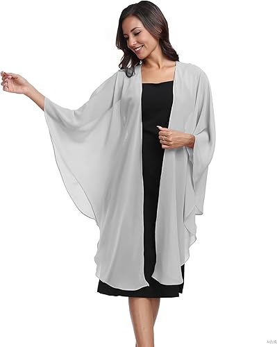 TONGFANTFL Chales y envolturas para mujer, bufanda de gasa suave para vestidos de fiesta de noche, estola de boda