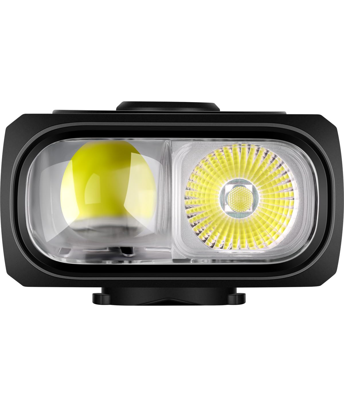 Magicshine HORI 1300 – Faretto Anteriore per Bicicletta 1300 Lumen, Doppio Fascio LED, Batteria 3200 mAh, Ricarica USB-C, IPX6, Compatibile Garmin/GoPro, Telecomando Wireless