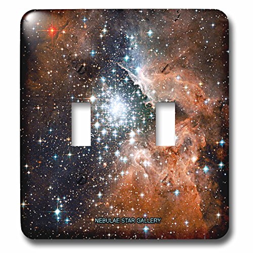Galaxy et nebula interrupteur double de décoration moderne