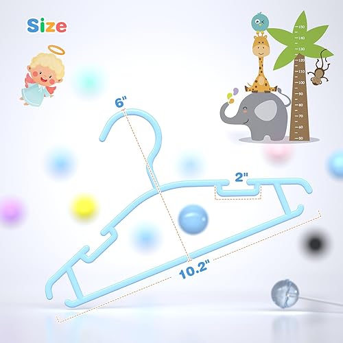 Miniatura 3 de GoodtoU Perchas para niños – Perchas de bebé para armario – Perchas de ropa de bebé, paquete de 60 perchas de plástico para bebés y niños pequeños