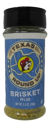 Buc-ees Texas Round Up Brisket BBQ Rub, Gluten Free, One 5.3 Ounce Shaker Bottle