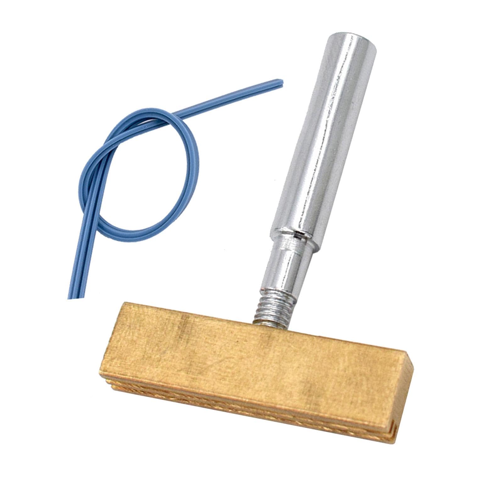 T Soldering Iron Tip Replacement Spare Part Hot Press Head for Repairing Soft Wires Liquid Screen Strokes, with Strip