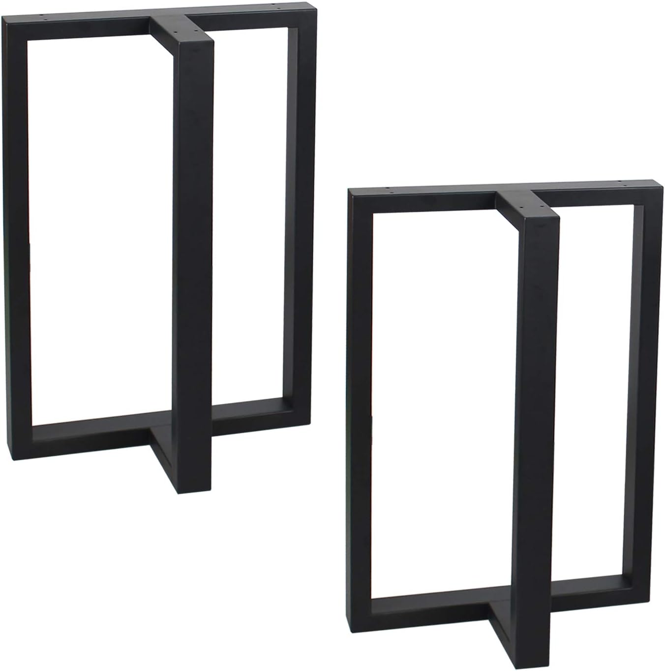 Weven Table Legs 28"x 17.7" Heavy Duty T-Shape Desk Legs Industrial Furniture Legs for Dinning Table, Computer Table, Office Table (2Pcs)
