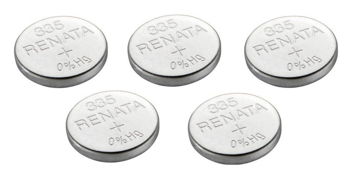 Renata 335 Knopfzelle SR512SW – 10 Stück, 1,55 V, Schweizer Qualitätsbatterie Für Uhren