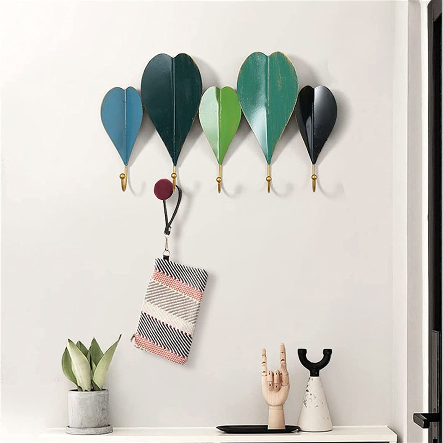 Perchero De Puerta Para Ropa Perchero De Pared Con Gancho De Metal Gancho De Decoración De Pared De Puerta De Estante Organizador De Percha De Ropa Para Dormitorio De Entrada Coat Hooks Wall Mounted(S