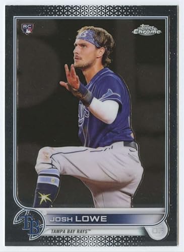 2022 Topps Chrome #83 Josh Lowe RC Rookie Tampa Bay Rays MLB Baseball Trading Card