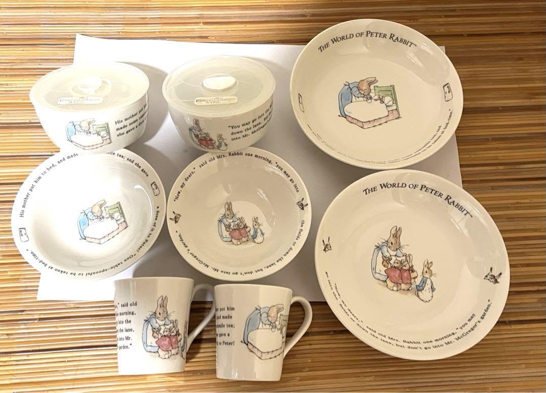 ピーターラビット マグカップ＆パスタカレー皿 2セット