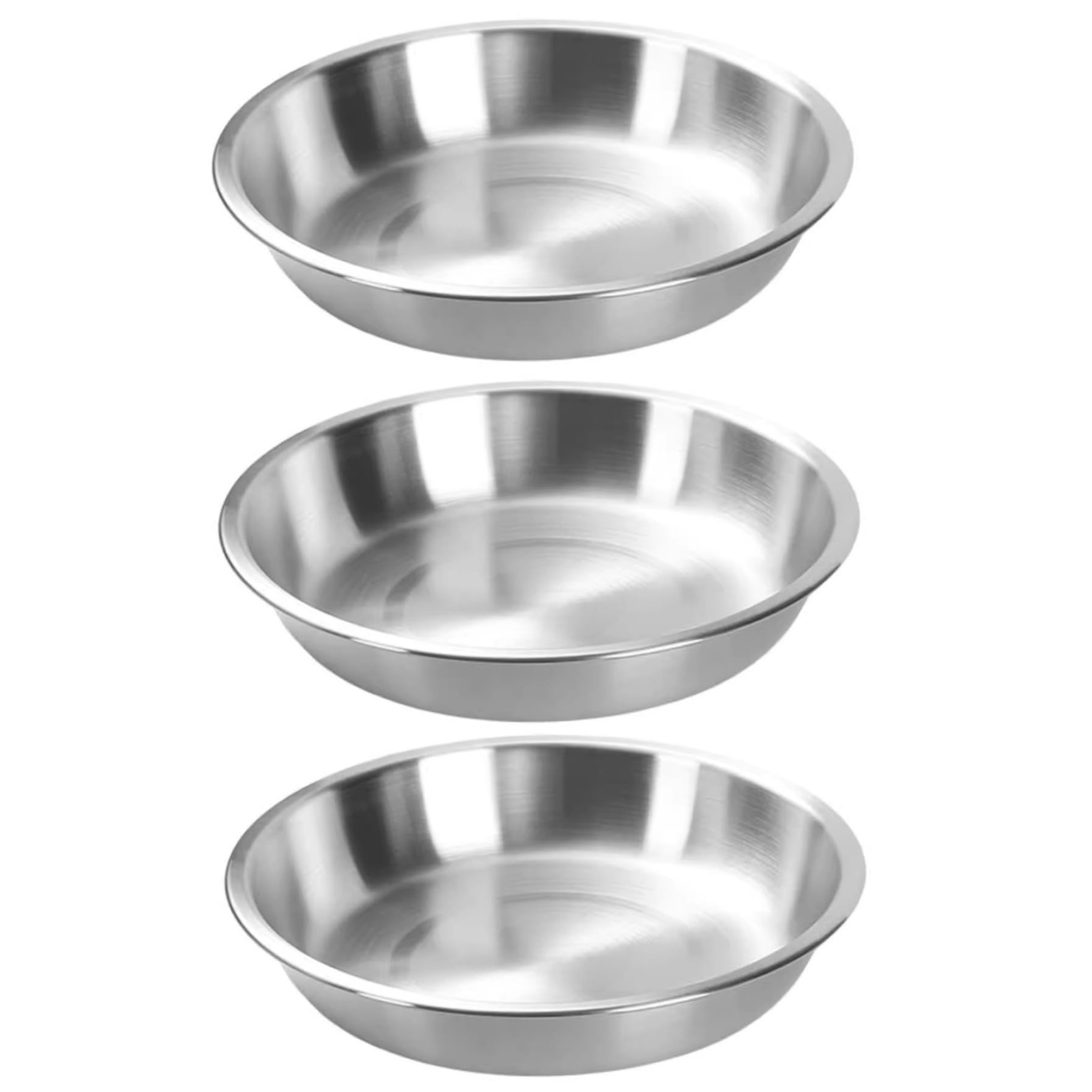 Moule à tarte en acier inoxydable de 9.5 pouces lot de 3 plats de cuisson empilables pour four