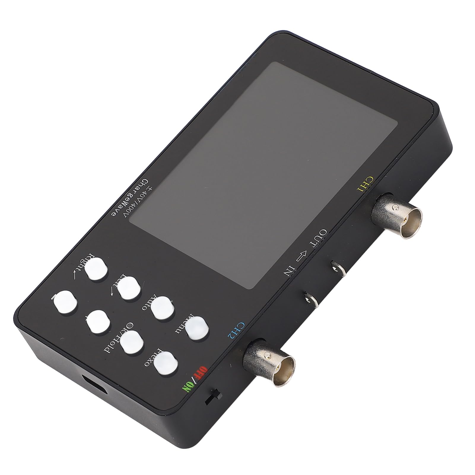 Oscilloscopio portatile professionale, oscilloscopio digitale a doppio canale/s con 3,2 LCD, profondità di stoccaggio 20k per la riparazione dell'elettronica, alimentazione automobilistica