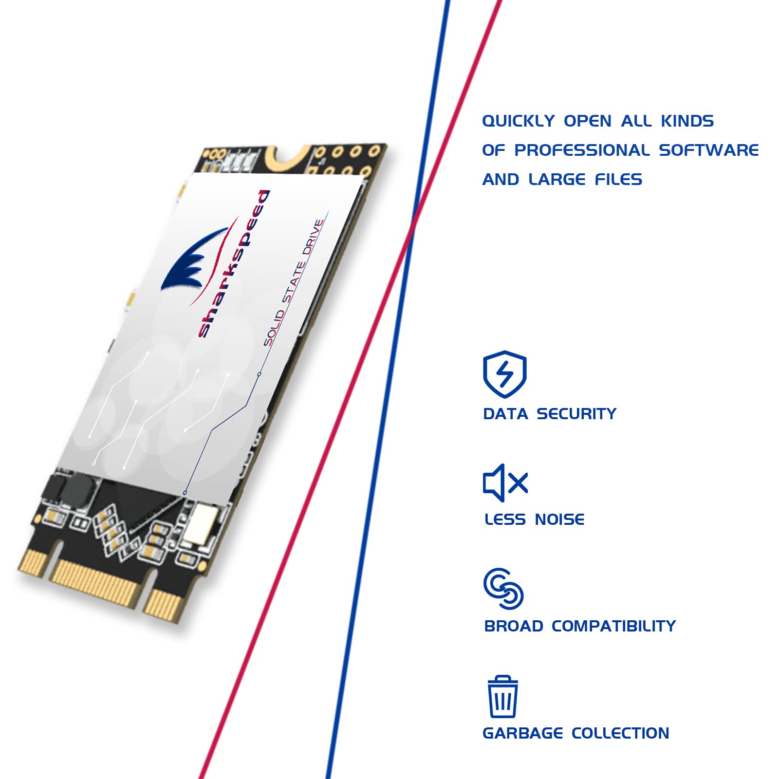 S SHARKSPEED SSD 2TB M.2 2242 内蔵型 SATA 3 S SHARKSPEED SSD 2TB M.2 2242 内蔵型 SATA 3 高性能 3D NAND