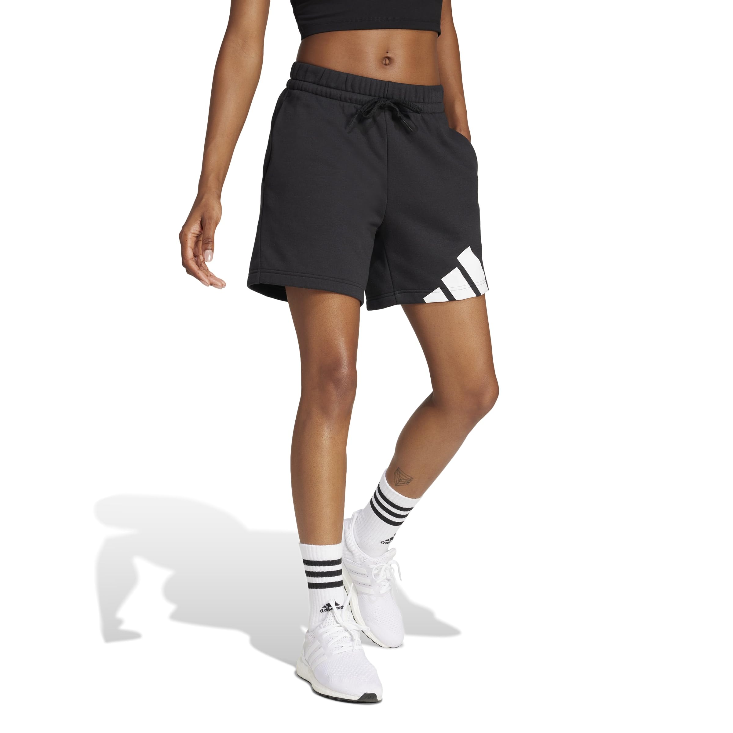 adidas Damen Shorts Essentials Big Logo French Terry