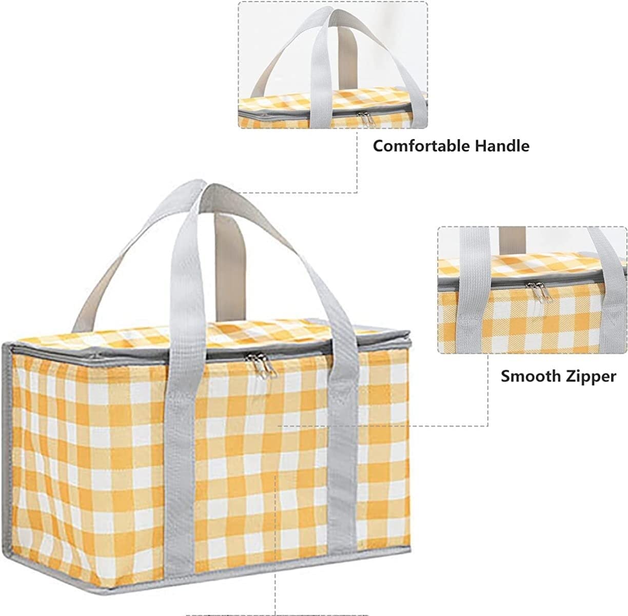 Almacenamiento Casa Cesta De Picnic Manta Impermeable Plegable Con Asas Doble Columpio Refrigerador Aislado Para Acampar OrganizacióN Exterior