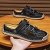 Sandalias de Pescador para Hombre, Zapatos de Cuero de Punta Cerrada para Caminar: Diseño de Malla Transpirable sin Talón de Deslizamiento Fácil - Sandalias de Playa de Verano Antideslizantes | Uso Casual para Viajes al Aire Libre, Vacaciones, Senderismo y Caminata Diaria 7