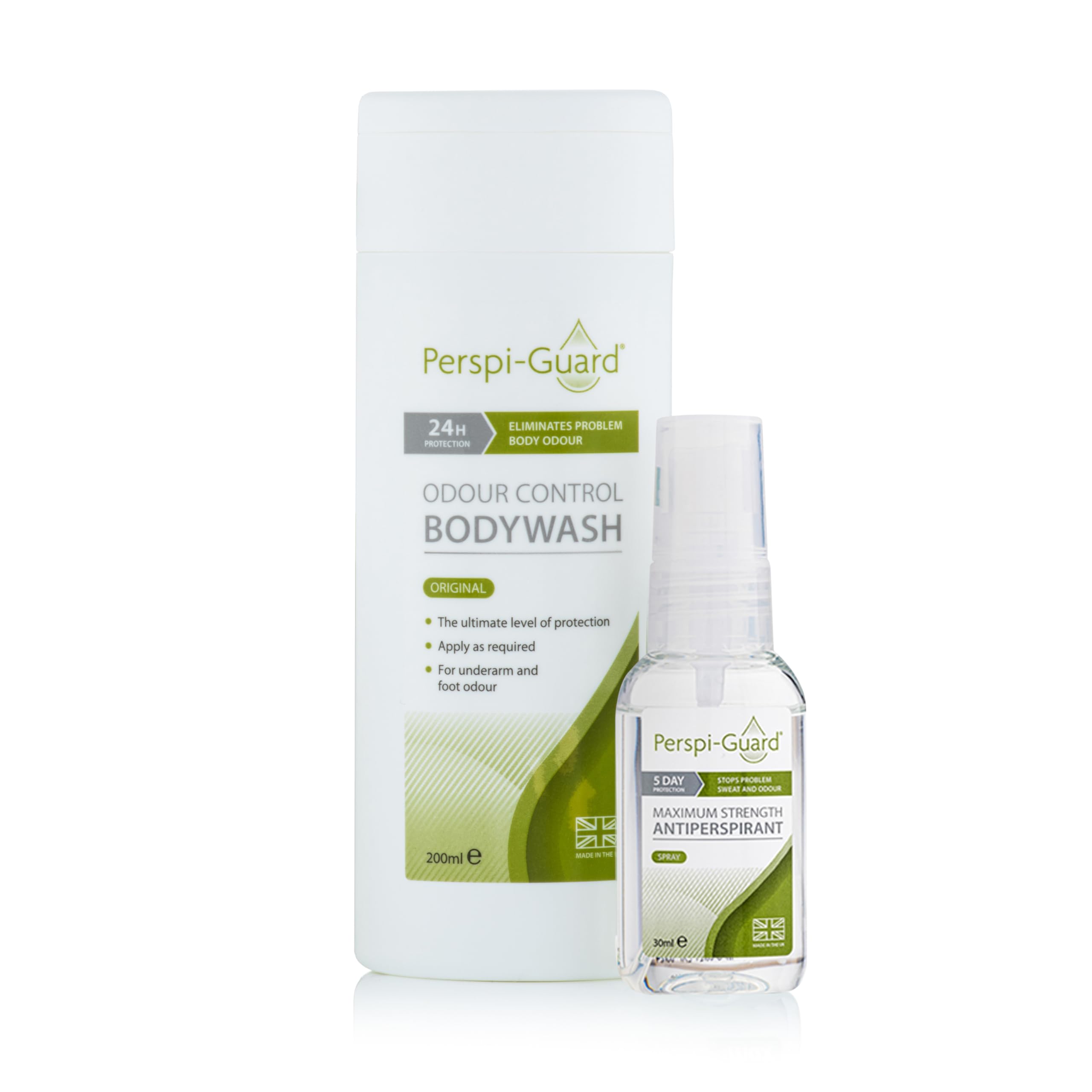 Perspi-Guard Sweat Defence Bodywash & Antiperspirant Spray - 200ml & 30ml