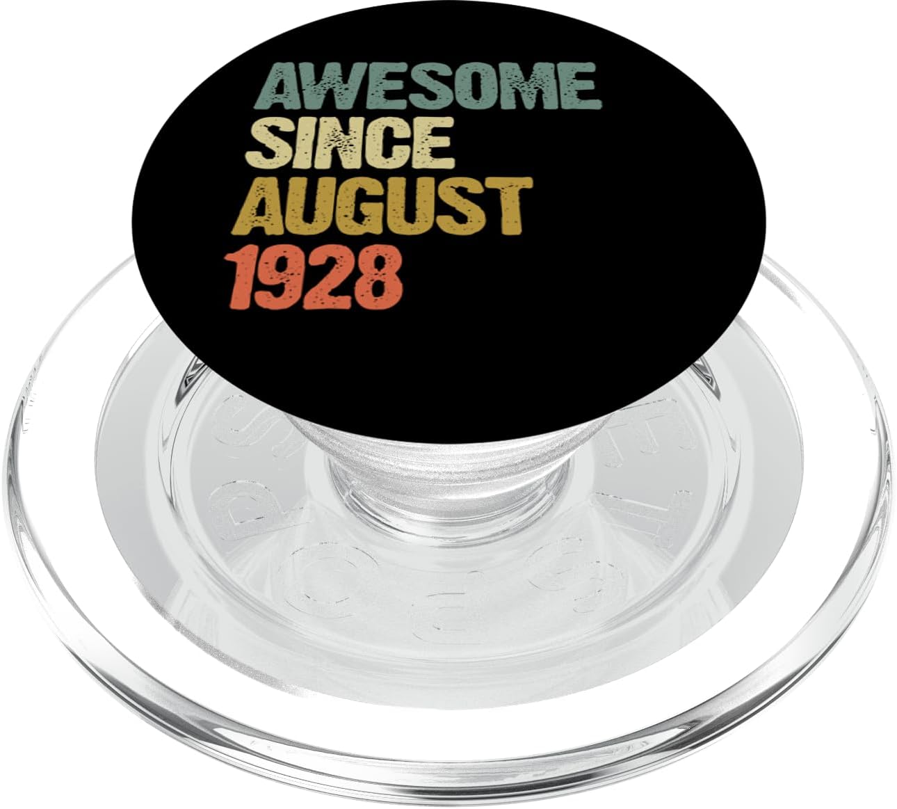 Awesome Since August 1928 91 Years Old 91st Birthday Gift PopSockets Grip and Stand for Phones and Tablets PopSockets MagSafe PopGrip for iPhone